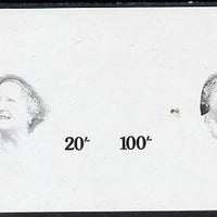 Tanzania 1985 Life & Times of HM Queen Mother m/sheet (containing SG 425 & 427) unmounted mint imperf colour proof in black only