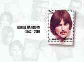 Kalmikia Republic 2001 George Harrison perf m/sheet containing 25.00 value, unmounted mint