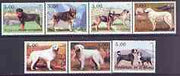 Kuril Islands 2001 Dogs perf set of 7 values complete unmounted mint
