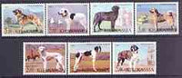 Chakasia 2001 Dogs #1 perf set of 7 values complete unmounted mint