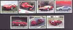 Bashkortostan 2001 Ferrari Cars perf set of 7 values complete unmounted mint