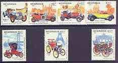 Nicaragua 1984 Birth Anniversary of Gottlieb Daimler (Cars) complete perf set of 7 unmounted mint, SG 2599-2605