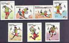 Nicaragua 1982 Football World Cup Championships (2nd issue) complete perf set of 7 unmounted mint, SG 2325-31