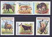 Somalia 1999 Wild Animals complete perf set of 6 values, unmounted mint