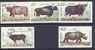 Laos 1990 Mammals complete perf set of 5 unmounted mint, SG 1213-17