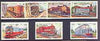 Kampuchea 1984 Railway Locomotives complete perf set of 7 unmounted mint, SG 542-48