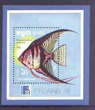 Kampuchea 1988 Finlandia 88 Stamp Exhibition (Fish) perf m/sheet unmounted mint, SG MS 914