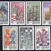 Guinea - Bissau 1983 Chess complete perf set of 7 unmounted mint SG 751-57