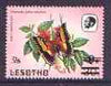 Lesotho 1986-88 Foxy Charaxes Provisional 7s on 3s on 9s on 30s unmounted mint, a rare item