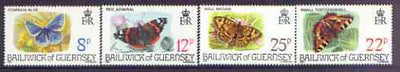 Guernsey 1981 Butterflies set of 4 unmounted mint, SG 226-29