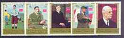 Yemen - Royalist 1970 Charles De Gaulle perf set of 5 unmounted mint, Mi 1159-63A*