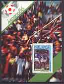 Nevis 1986 World Cup Football $2.50 perf m/sheet (Italy v W Germany) unmounted mint SG MS 401d