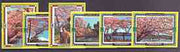 Ajman 1972 ? Cherry Blossom imperf set of 6 unmounted mint*