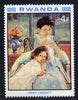 Rwanda 1980 Impressionist Paintings 4F Mother & Child by Mary Cassatt unmounted mint, SG 999