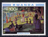 Rwanda 1980 Impressionist Paintings 100F La Grande jatte (Sunday in the Park) by Seurat unmounted mint, SG 1004