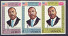 Yemen - Royalist 1968 Human Rights Year the three perf values showing Martin Luther King unmounted mint (Mi 542, 546 & 550A)*