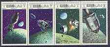 Ras Al Khaima 1969 Apollo 10 perf strip of 4 unmounted mint, Mi 326, 328, 330 & 332