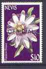 Nevis 1985 Passion Flower $10 with OFFICIAL opt, unmounted mint SG O40