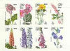 Dhufar 1977 Garden Flowers imperf sheetlet containing set of 8 values (Lupin, Delphinium, Bells, etc) unmounted mint