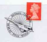 Postmark - Great Britain 2002 cover with Filton, Bristol 'Airliners' cancel illustrated with Concorde
