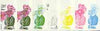 Dhufar 1977 Garden Flowers 2B (Incarvillea) set of 7 imperf progressive colour proofs comprising the 4 individual colours plus 2, 3 and all 4-colour composites unmounted mint