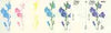 Dhufar 1977 Garden Flowers 1R20 (Bell Flower) set of 7 imperf progressive colour proofs comprising the 4 individual colours plus 2, 3 and all 4-colour composites unmounted mint