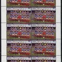 St Vincent 1987 English Football teams $2 Portsmouth complete perf sheet of 10 unmounted mint SG 1096