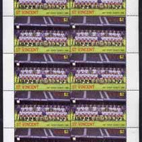St Vincent 1987 English Football teams $2 Derby County complete perf sheet of 10 unmounted mint, SG 1095