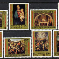 Niger Republic 1983 Birth Anniversary of Raphael set of 8 unmounted mint