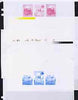 North Korea 1994 Chinese New Year - Year of the Dog sheetlet #4 containing 1wn and 2 x 40ch values, the set of 5 imperf progressive proofs comprising the 5 individual colours (magenta, yellow, blue, black & gold) unmounted mint as SG N3361 & 3363