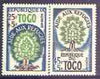 Togo 1960 World Refugee Year set of 2 unmounted mint, SG 251-52*
