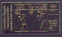 Canada 1976 Montreal Olympic Games (12th issue) $20 perf embossed in 23k gold foil showing Transfer of Flame (similar to SG 842) unmounted mint