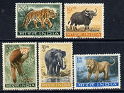 India 1963 Wildlife set of 5 (SG 472-76) unmounted mint