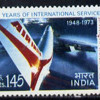 India 1973 Air India 25th Anniversary of Services (1r 45 value) unmounted mint SG 686