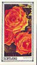 Staffa 1979 Roses #1 (superstar) imperf,souvenir sheet (£1 value) unmounted mint