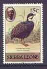 Sierra Leone 1983 Blue Quail 15c (with 1983 imprint) unmounted mint SG 766