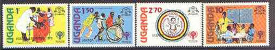 Uganda 1979 International Year of the Child set of 4 opt'd Uganda Liberated unmounted mint, SG 289-92