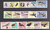 St Kitts 1981 Birds definitive set (without imprint date) perf set of 18 opt'd SPECIMEN, as SG 53-70A unmounted mint