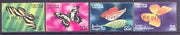 Nevis 1982 Butterflies (1st series) perf set of 4 opt'd SPECIMEN, as SG 81-84 unmounted mint