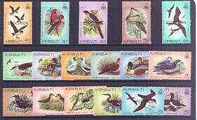 Kiribati 1982 Birds definitive set of 17 values opt'd SPECIMEN unmounted mint, as SG 163-78 (ex 175a)