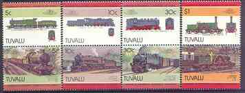 Tuvalu 1984 Locomotives #4 (Leaders of the World) set of 8 unmounted mint, SG 313-20