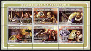 Guinea - Bissau 2008 Pioneers of Astronomy perf sheetlet containing 6 values unmounted mint Michel 3930-35