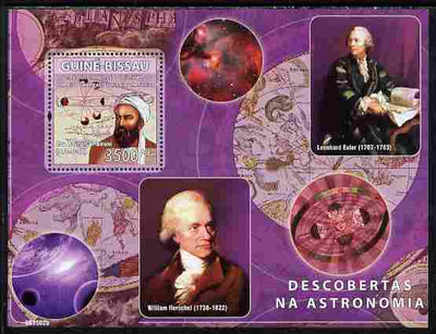 Guinea - Bissau 2008 Pioneers of Astronomy perf souvenir sheet unmounted mint Michel BL 671