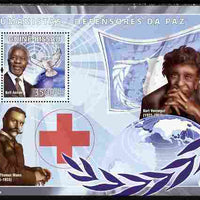 Guinea - Bissau 2008 Humanitarians perf souvenir sheet unmounted mint Michel BL 674