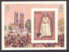 Upper Volta 1978 25th Anniversary of Coronation opt'd on Silver Jubilee 500f imperf m/sheet, opt in silver, SG MS 497, Mi BL 51b unmounted mint