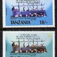 Tanzania 1987 Chama Cha 10s with yellow omitted plus normal unmounted mint (SG 510var)