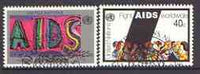 United Nations (NY) 1990 Anti AIDS Campaign set of 2, fine cds used, SG 582-83