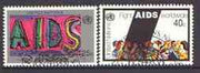United Nations (NY) 1990 Anti AIDS Campaign set of 2, fine cds used, SG 582-83