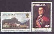 St Helena 1980 75th Anniversary of Wellington's Visit perf set of 2 unmounted mint, SG 367-68