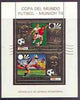 Equatorial Guinea 1973 Football World Cup perf s/sheet containing 2 x 130E vals in gold with white background, fine cto used